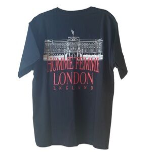 Homme + Femme Royal Crest Tee- Black